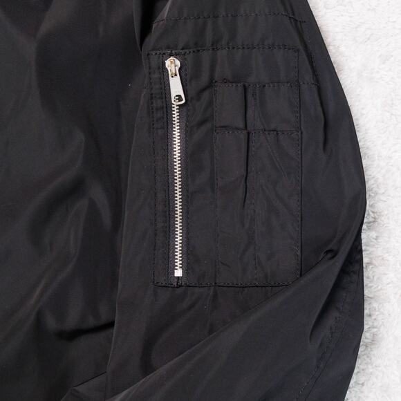 Old Navy Black Satin Insulated Bomber Jacket Mens Size XXL - Picture 11 of 13